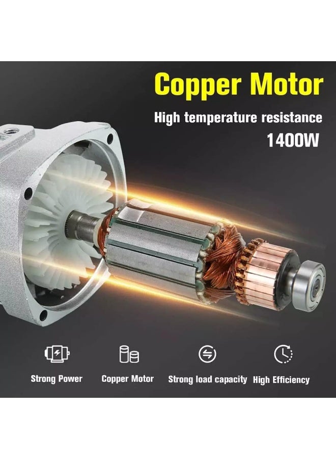 DUNISO Buffer Polisher,Powerful Waxer,Car Wax Buffer Machine,Rotary Polisher,Low Noise,8 Variable Speed,Equipped with Safety Axle Lock,for Car Waxing and Polishing Care,500-3000r/min,1400W - Image 4